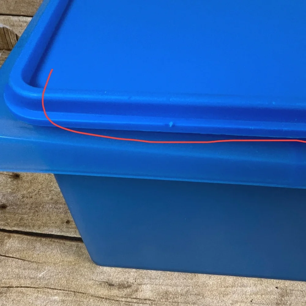 Tupperware Carry All Container with Lid and handle Picnic Basket Craft Box Yarn